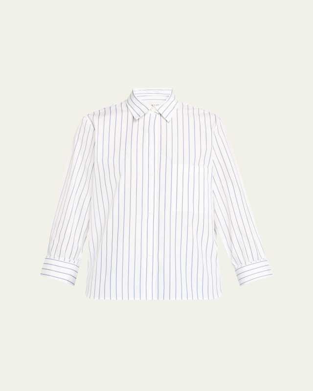 Next Morning Striped Button-Front Shir